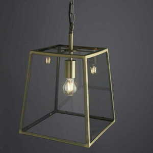 Endon Hurst Pendelleuchte Messing Transparent E27 LED dimmbar 95835 small 3