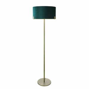 Stehleuchte Endon Hayfield 95838 Grün Stoff E27 Messing 172,5 cm small 0