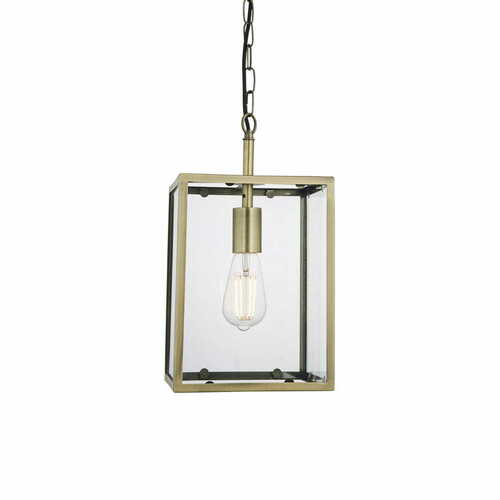 Prüfen Pendelleuchte Endon Hadden aus Glas und Stahl transparent E27 95845