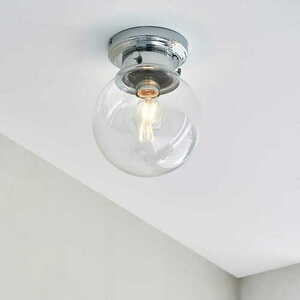 Deckenleuchte Endon Cheswick Chrom/Transparent IP44 E27 20 cm 96138 small 1