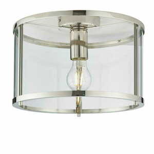 Deckenleuchte Endon Hopton Nickel Transparent E27 Ø31 cm 96150 small 0