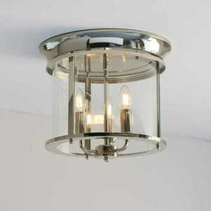 Deckenleuchte Endon Hampworth Nickel/Transparent 3-flammig E14 LED dimmbar 96153 small 1