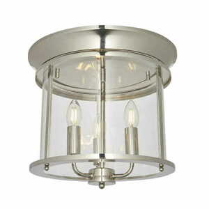 Deckenleuchte Endon Hampworth Nickel/Transparent 3-flammig E14 LED dimmbar 96153 small 0