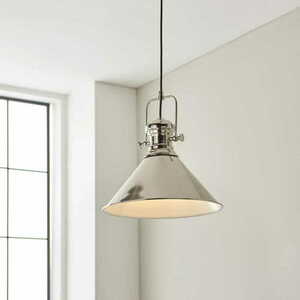 Pendelleuchte Endon Brampton Nickel Stahl E27 96178 small 1