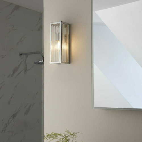 Prüfen Wandleuchte Endon Newham Chrom Glas IP44 G9 96221