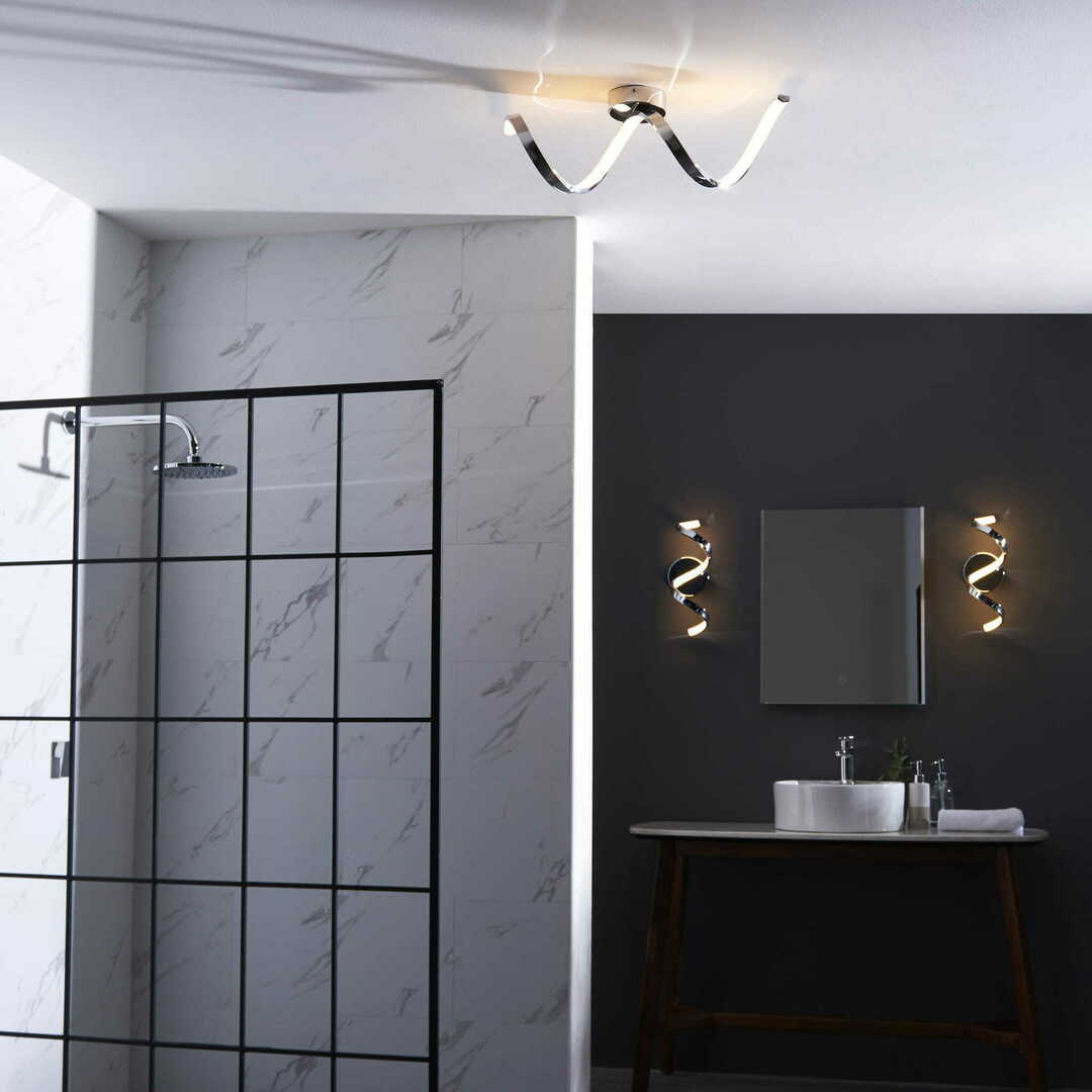 Vorschau Wandleuchte Endon Astral 96433 LED 3000K IP44 Chrom Weiß Wandleuchte Endon Astral 96433 LED 3000K IP44 Chrom Weiß