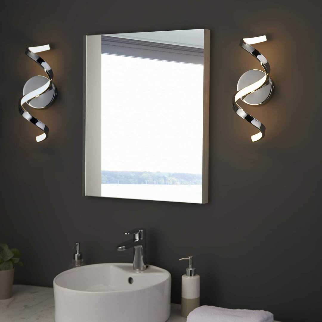 Anzeige Wandleuchte Endon Astral 96433 LED 3000K IP44 Chrom Weiß Wandleuchte Endon Astral 96433 LED 3000K IP44 Chrom Weiß