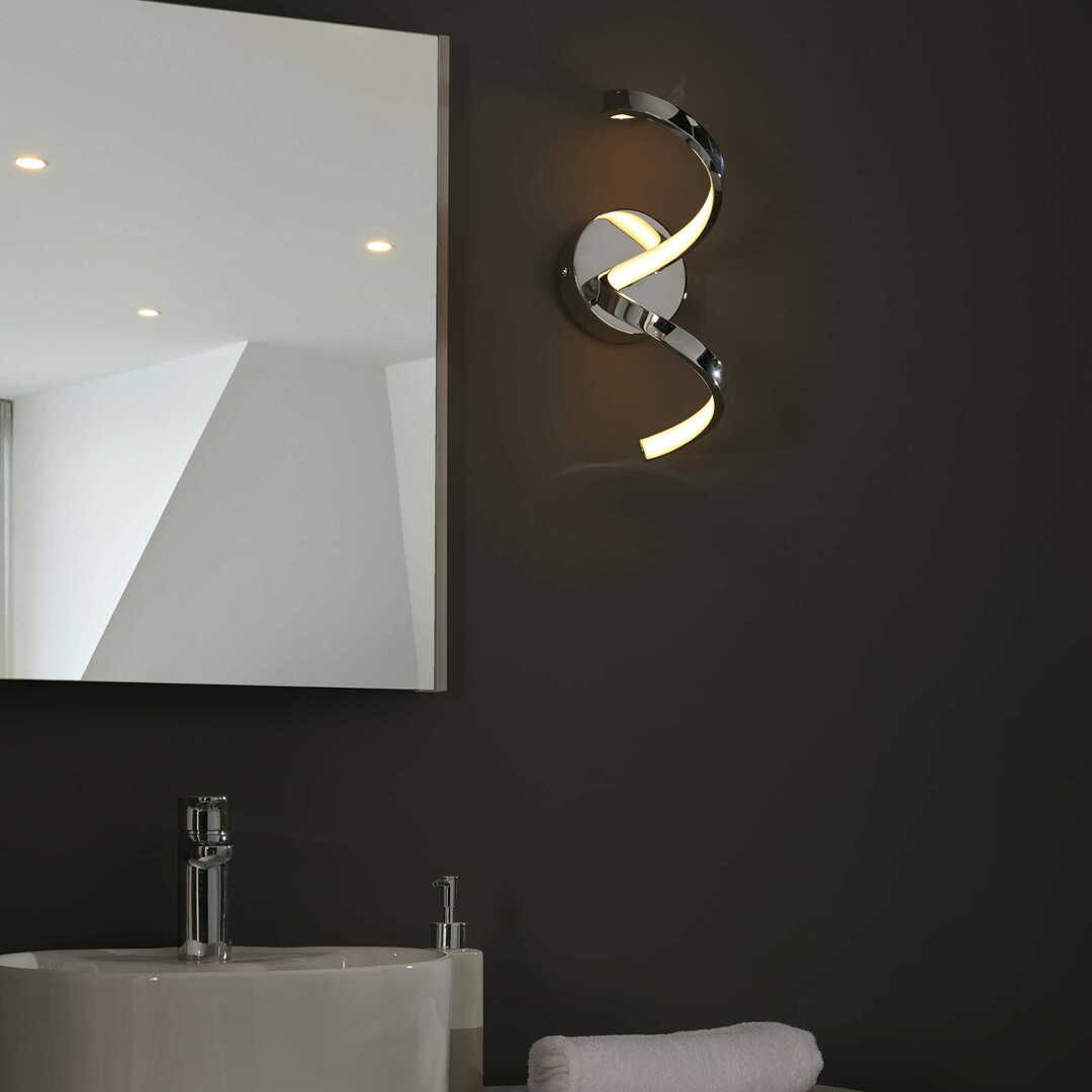 Prüfen Wandleuchte Endon Astral 96433 LED 3000K IP44 Chrom Weiß Wandleuchte Endon Astral 96433 LED 3000K IP44 Chrom Weiß