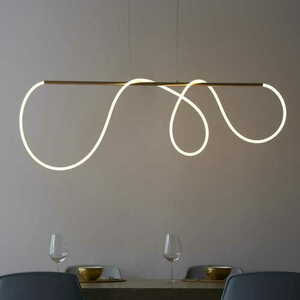 Pendelleuchte Endon Attalea 97629 LED Weiß Messing dimmbar 5100lm small 1
