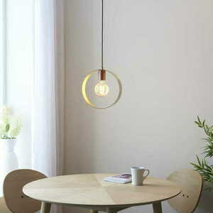 Pendelleuchte Endon Hoop 97664 Messing Stahl E27 dimmbar small 3