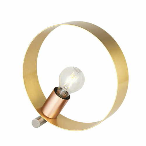 Prüfen Stehleuchte Endon Hoop Messing Stahl E27 25 cm 97665