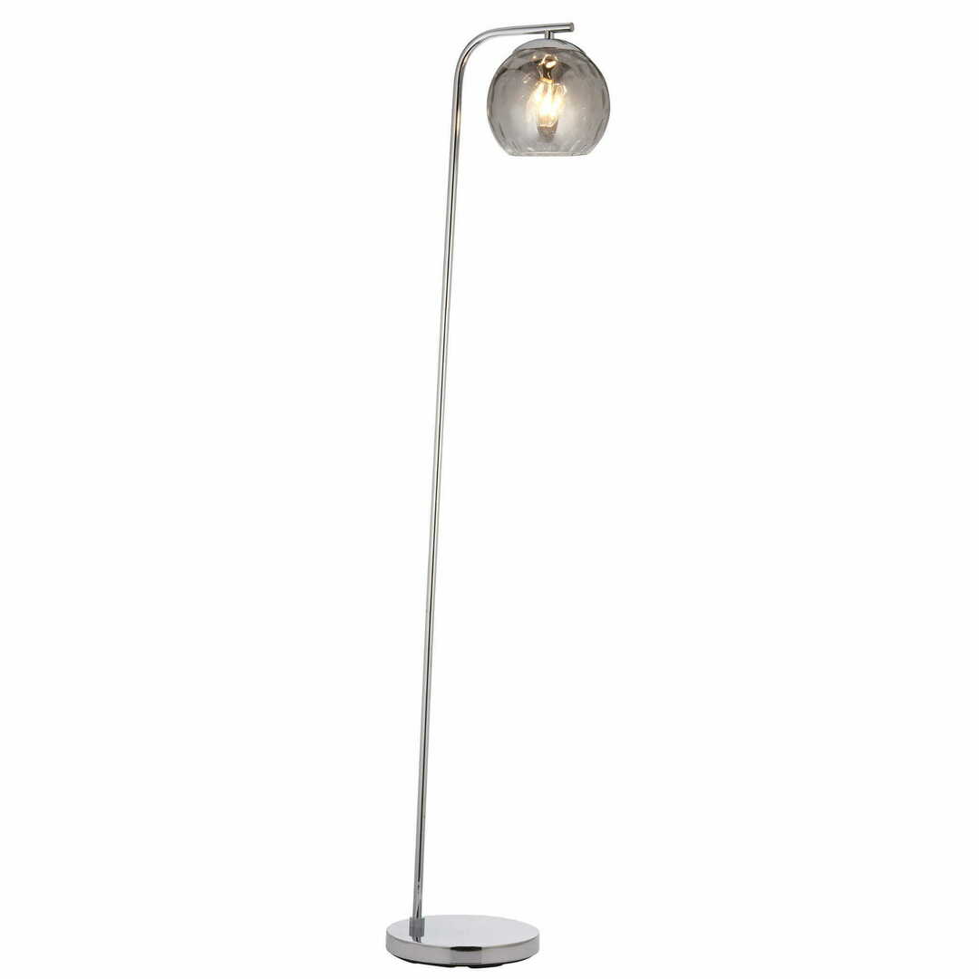 Állólámpa Endon Dimple króm/átlátszó LED E27 150 cm 97978