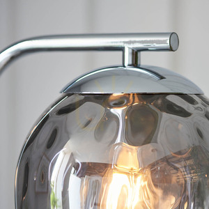 Endon Dimple Stehleuchte 97978, Chrom und Rauchglas, 150 cm, E27 small 4