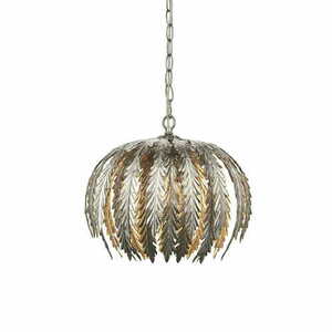 Pendelleuchte Endon Delphine silber Stahl E27 35 cm 98044 small 0