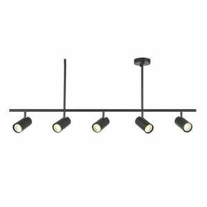 Deckenleuchte Endon Rez 98458 schwarz 5-flammig GU10 Stahl dimmbar small 0
