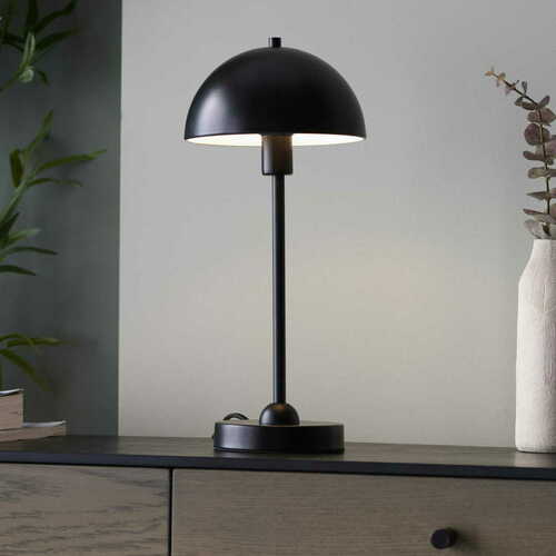 Prüfen Tischleuchte Endon Saroma 98494 schwarz Stahl E14 41 cm