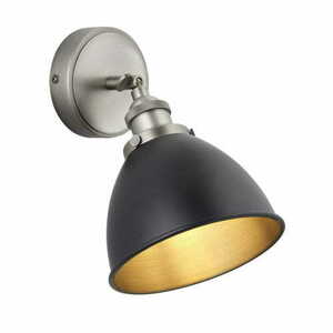 Deckenleuchte Endon Franklin schwarz silber Stahl E14 98560 small 0