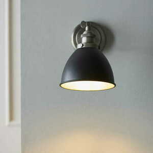 Wandleuchte Endon Franklin schwarz silber Stahl 98751 small 4