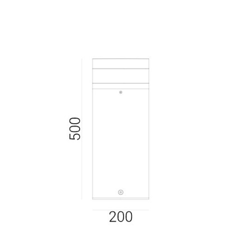 Prüfen STAVANGER Lichtmast 5061GR Graphit RAL7016 50cm - NORLYS