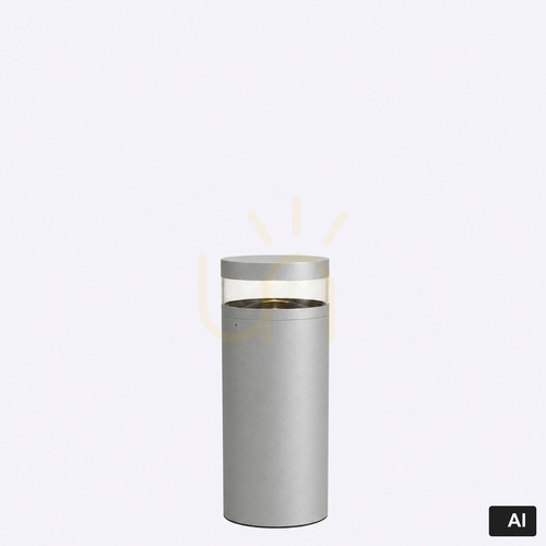 Prüfen LED-Pollerleuchte NORLYS Stavanger 5064AL Aluminium RAL 9006 50 cm 3000 K DALI2