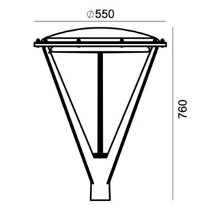 Hammerfest 5132 Graphit 7016 Norlys Gartenlaterne small 2