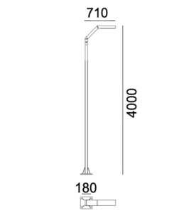 Norlys Trysil 1090 Aluminium 9006 Gartenlaterne small 1