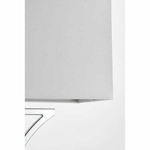 Prüfen Stehleuchte Endon Epalle weiß Chrom Stoff E14 96930-TLCH