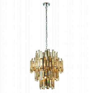 Pendelleuchte Endon Viviana Gold Chrom Kristall 12-flammig 72744 small 3