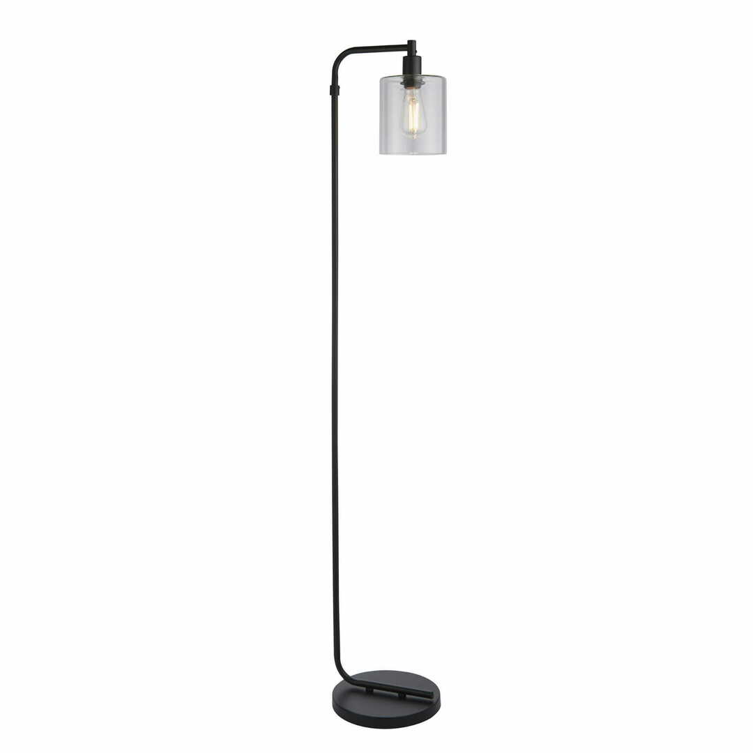 Endon Toledo Black Glass Floor Lamp 152cm 95456