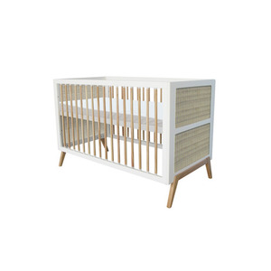 Marelia Multi-Evolutive Bett Rattan 70 x 140 - Neige small 3