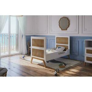 Marelia Multi-Evolutive Bett Rattan 70 x 140 - Neige small 7