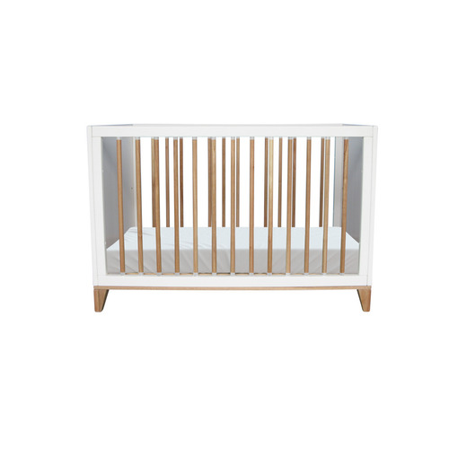 Prüfen Naia Evolutive Bett Rattan 60 x 120 - Neige