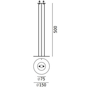 Bodenbefestigungsanker für Borg Bollard 202 Norlys-Leuchten small 2