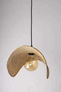 Pendelleuchte Max Light Koshi I P0498 schwarz Rattan 60 cm Boho small 2