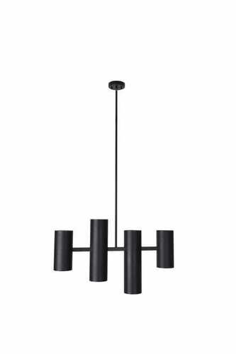 Prüfen Pendelleuchte Max Light Laxer P0501 schwarz 4-flammig Metall
