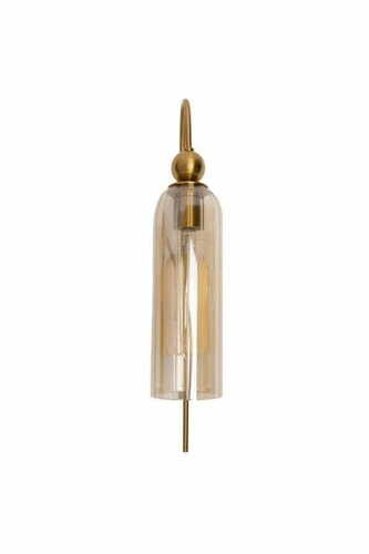 Prüfen Max Light Campanila W0332 Wandlampe goldfarben mit Champagnerglas E27 56 cm