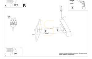 Wandleuchte PINNE 200 grau Thoro small 6