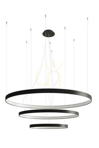 Prüfen Kronleuchter RIO 3 55/78/110 schwarz LED 4000K Thoro