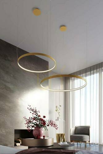 Prüfen Kronleuchter RIO 78 golden LED 4000K Thoro