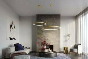Kronleuchter RIO 110 golden LED 4000K Thoro small 12
