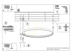 Deckenleuchte RIO 78 golden LED 3000K Thoro small 10