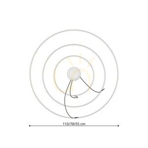 Kronleuchter RIO 3 55/78/110 golden LED 4000K Thoro small 4