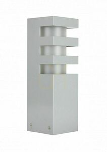 Wegeleuchte SU-MA RADO 3 AL silber Aluminium Acrylglas 25 cm 18W small 0