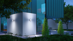 STEINEL L 835 SC LED-Außenwandleuchte mit Sensor, Silber small 1
