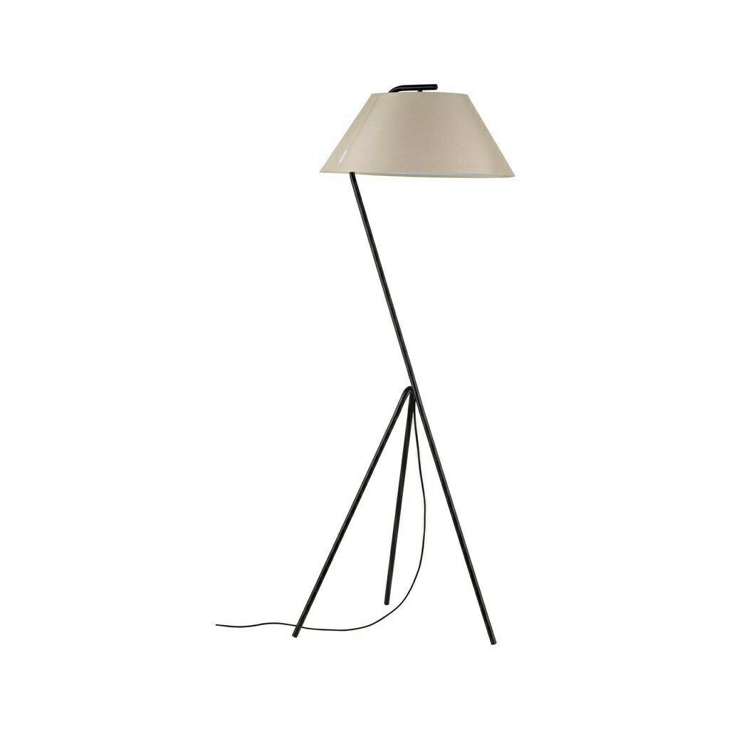 Lampă de podea NARVE E27 max.1x60W 230V bej / negru / textil / metal