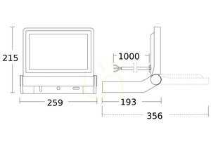 Steinel XLED ONE XL LED-Strahler 42,6 W 3000 K anthrazit, ohne Sensor small 6