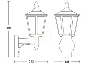 STEINEL L 15 Außenwandleuchte E27, schwarz, ohne Sensor small 3
