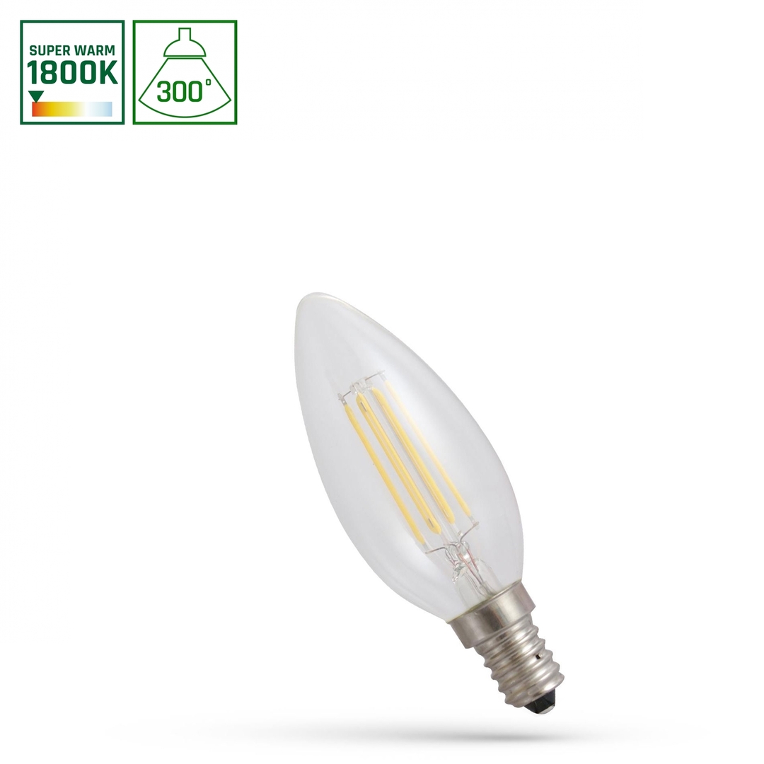 Prüfen Led Kerze E14 230 V 4 W Cog 1800 K Clear Spectrum Led Kerze E14 230 V 4 W Cog 1800 K Clear Spectrum