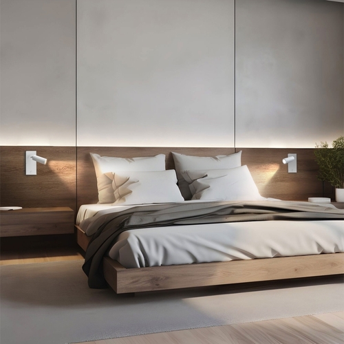 Prüfen Madara Slim Mr11 Switch Wandleuchte 230 V Ip20 38x95 + Sockel140x60x25 Weiß Mit Schalter
