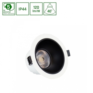 Orbito Downlight 6 20 W Nw 230 V 40st Ip44 Ra90 Ugr<19 139 X85 Mm Weiß/Schwarz Mat Kreis. Leistungsanpassung 5 L small 0